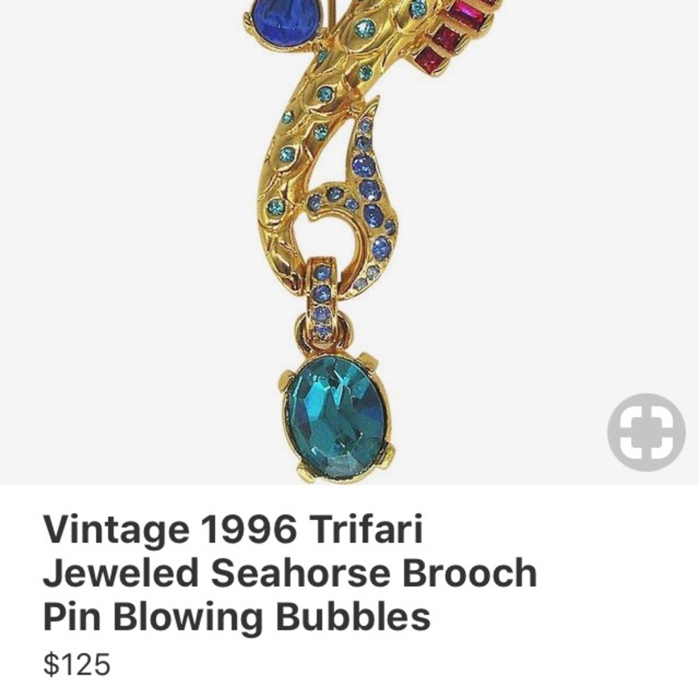 Seahorse brooch